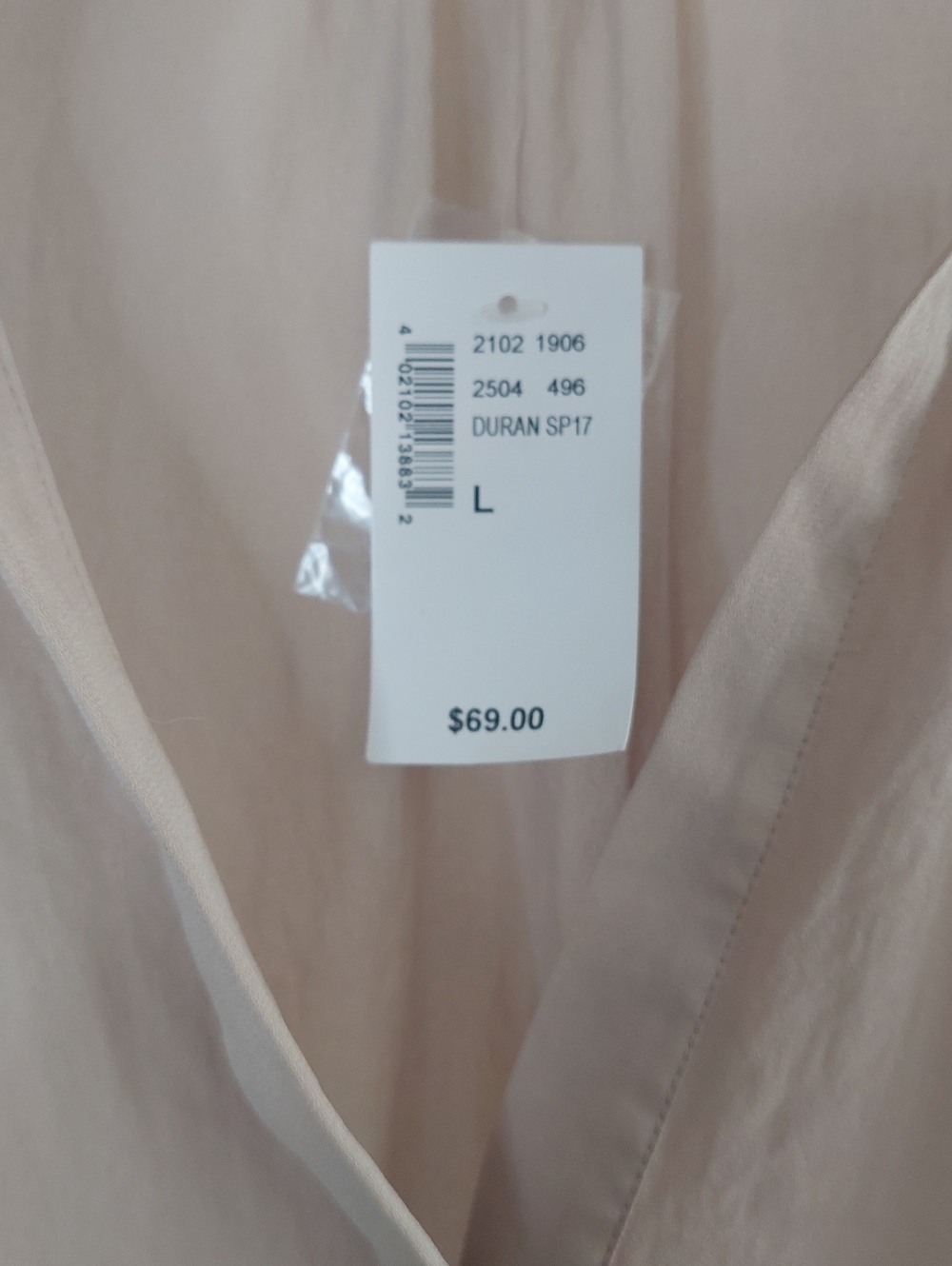 KISMET Tan Sleeveless V-Neck Drawstring Waist Tank Mini Dress, Size Large - Picture 4 of 7